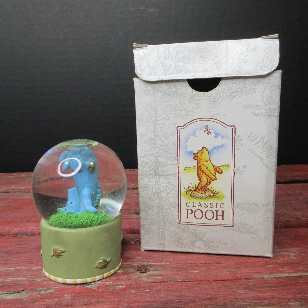 Disney Classic Pooh Eeyore Mini Snowglobe Waterglobe Charpente Michel & Co